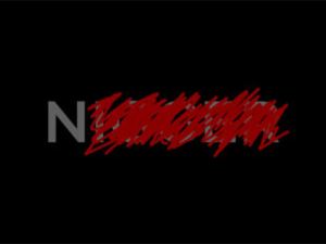 The letter "N" is visible on a black background, followed by red scribbles that obscure remaining text. - PsychDiscouse