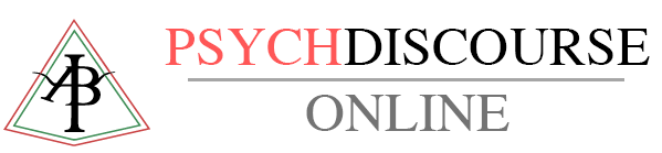 Logo for "Psych Discourse Online" with the letters "PB" inside a triangle on the left and the text “PSYCHDISCOURSE ONLINE” to the right, separated by a horizontal line. - PsychDiscouse